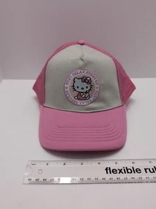 Hello Kitty Trucker Cap Hat Embroidered Logo Snap Closure One Size - Picture 1 of 3