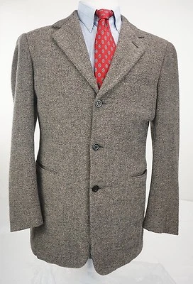 Donna Karan New York Angora Gray Mens Casual Sport Coat Size 40 R Made in Italy — 第 1/4 张图片