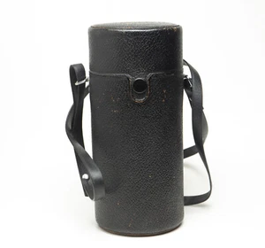 Estuche rígido de cuero para lentes Asahi Pentax Takumar para 4/200 200 mm f4 1:4 f/4 7,25" - Imagen 1 de 9