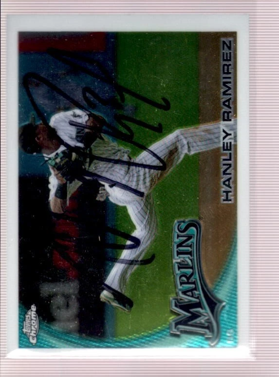 2010 TOPPS CHROME HANLEY RAMIREZ #153 AUTOGRAPH MARLINS MINT FO8735 - Image 1 of 1