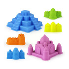 6 Pcs/Set Creative Castle Sand Clay Mold Building Pyramid Game Toys Toy Sandcast
