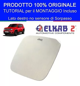 Vetro per Specchio Retrovisore Laterale DESTRO Auto Jeep Renegade ORIGINALE - Picture 1 of 2