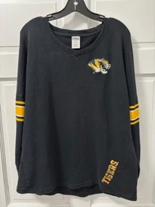 Camisa Grande Victoria's Secret ROSA Missouri Tigers MU MIZZOU Manga Larga Lentejuelas - Imagen 1 de 8