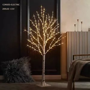 Lighted Birch Twig Tree with Fairy Lights 4FT 200 LED Lights for Indoor Outdoor - Picture 1 of 6