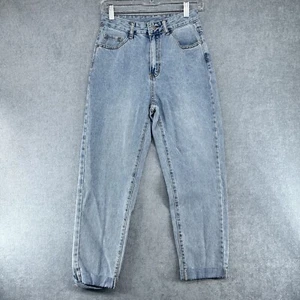 Pantalones de mezclilla Shein para mujer S pierna ancha novio sonrisa con cuerpo - Imagen 1 de 12