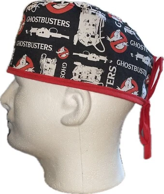 Ghostbusters Proton Pack Red Scrub Hat Chemo Cap - Image 1 of 4