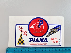 ADESIVO PIANA RALLY CITTA TORINO 1986 STICKER AUTOCOLLANT AUFKLEBER VINTAGE 80s - Imagen 1 de 1