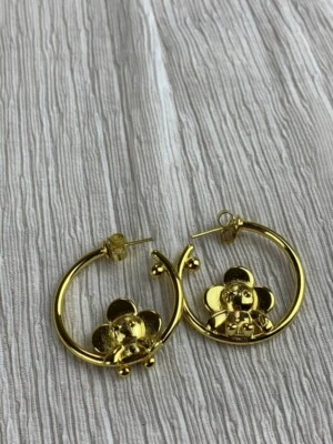 Louis Vuitton Gold Hoop Earrings - Image 1 of 4