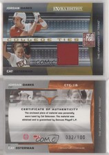2008 Donruss Elite Extra Edition College Ties Jerseys Jordan Danks Cat Osterman