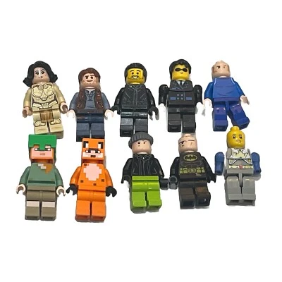 LEGO Minifigures Lot of 10 Random Assorted Figures - Minecraft, Batman, Star War - Image 1 of 4