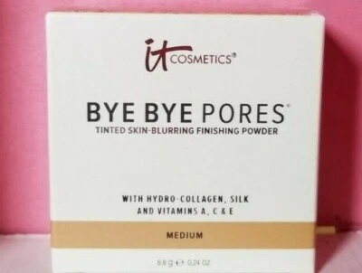 IT COSMETICS BYE BYE PORES TINTED SKIN - BLURRING FINISHING POWDER MEDIUM NIB  - Image 1 of 4