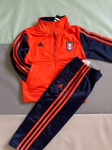 New ADIDAS Boys 2 Pc Tracksuit Track Suit Set Gift 4 4T NWT - Picture 1 of 7