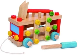 Small Foot 2679 Konstruktionsauto Zieh Spielzeug Auto aus Holz - Bild 1 von 1