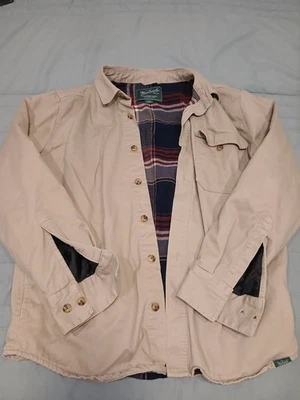 Woolrich Mens Flannel Lined  Cotton Jacket  Green Label Collection Size M - Image 1 of 4