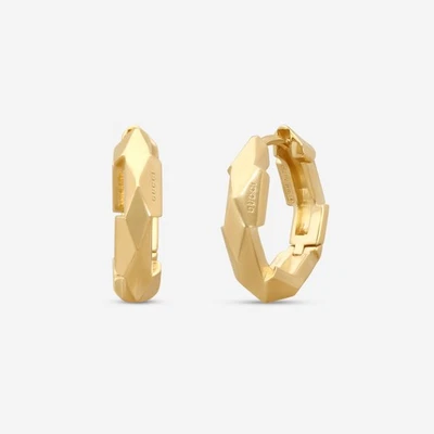 Серьги-кольца из желтого золота 18 карат Gucci Link to Love YBD78672700200U рекомендуемая розничная цена производителя 2250 долл. США - Изображение 1 из 4