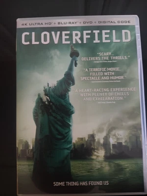 Cloverfield - 4K + Blu-ray + DVD N0 Digital - Free Shipping w/Tracking DVD case - Image 1 of 4