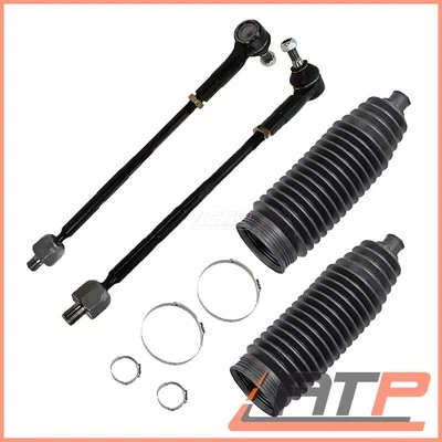2x TIE ROD SET +BELLOWS FRONT LEFT+RIGHT FOR VW BORA GOLF MK 4 1J NEW BEETLE 9C - Image 1 of 4