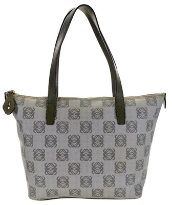 Bolso de Hombro LOEWE Estampado Anagrama Lona Cuero España Foto 1 de 4