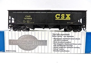 HO Bachmann Silver Series 17618  40' Quad Hopper CSX #141948 Brand New Low Ship - Picture 1 of 8