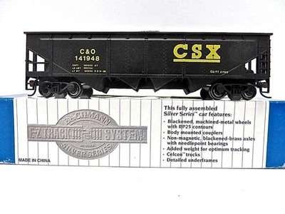 HO Bachmann Silver Series 17618  40' Quad Hopper CSX #141948 Brand New Low Ship - Image 1 of 4