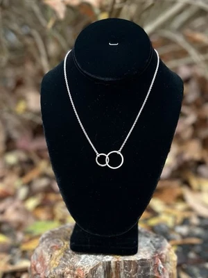 Silpada Sterling Silver 925 Textured Sweet Circles Pendant 16” Necklace - Image 1 of 4