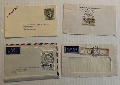 4 c1950s cover fronts to Canada - Bahrain, Kuwait, Sudan [sr.1079] - Image 1 of 3