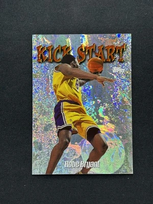 100% Подлинный Коби Брайант 1998 Topps Kick Start #KS2 Вставка Как новый - Изображение 1 из 2