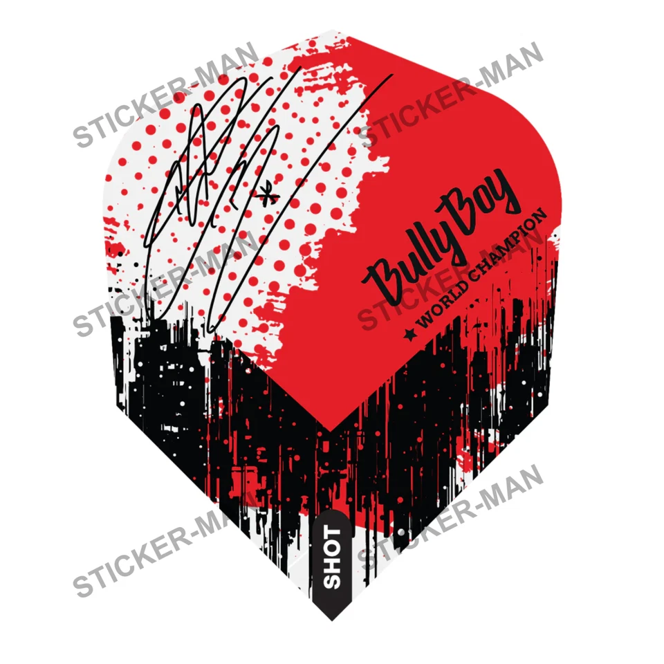 Michael Smith Dart Flight Sticker B Laptop Man Cave Car Van Darts (Choose size)