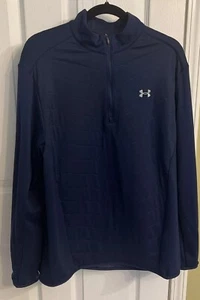 Under Armour Cold Gear Loose fit dark blue long sleeve shirt men’s size XL - Picture 1 of 9