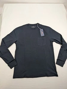 Nueva con etiquetas Camiseta para hombre Vineyard Vines negra pequeña manga larga - Imagen 1 de 8