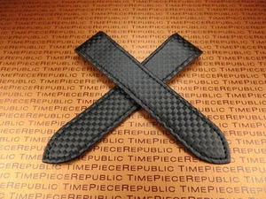 23mm Deployment Strap Carbon Fiber Watch Band for CARTIER SANTOS 100 XL Large x1 - Picture 1 of 6