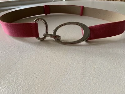 Pink Faux Leather Cold water Creek Adjustable L/XL Belt  - Image 1 of 4