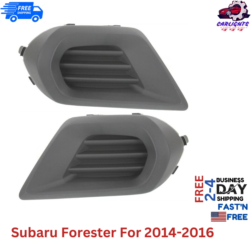 Fits Subaru Forester Fog Light Cover For 2014-2016 Front Left & Right Side 2pc Foto 1 de 4