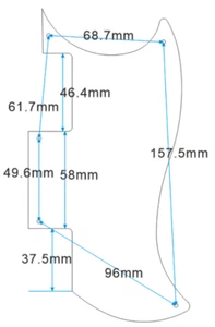 For Fit Epiphone SG Battipenna Chitarra Stile Speciale 1 Strato Trasparente - Foto 1 di 1