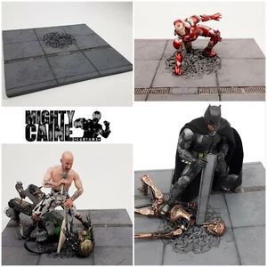 Custom Smashed Diorama Pavement. 1/6, Neca, SH fig, Marvel Legends, Mezco - Picture 1 of 11
