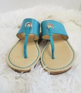 Liz Claiborne Womens LIvely Split Toe Casual Slide Sandals, Blue , Size 7.5 M - Picture 1 of 8