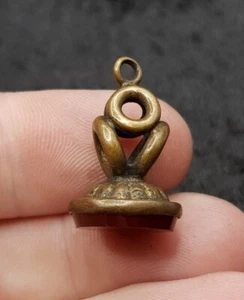 Small Old Vintage/Antique Yellow Metal Watch Fob Seal. Unusual Piece. - Picture 1 of 10