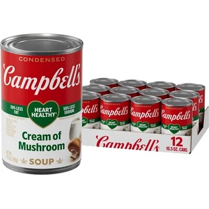 Campbell's Healthy Request Cream of Mushroom 🍲Soup 10.5 Ounce (Pack of 12) - Picture 1 of 5