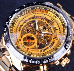 Hollow Automatic Mechanical Watch - Skeleton Dial, Luxury Men’s Timepiece - Picture 1 of 13