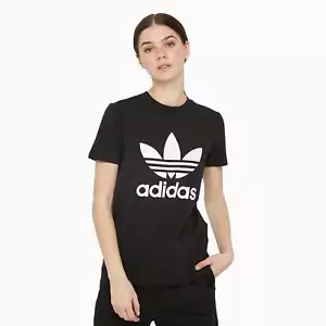 Women's Originals Trefoil Logo T Shirt - Picture 1 of 4
