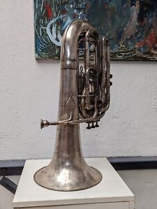 Rare Tuba Basse Euphonium Couesnon Monopole 5 Pistons