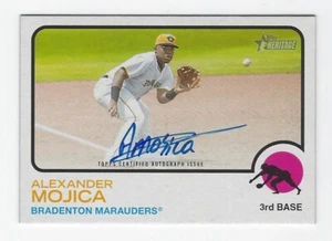 2022 Topps Heritage Minor League #ROA-AMJ Alexander Mojica Real One Auto - Bild 1 von 2