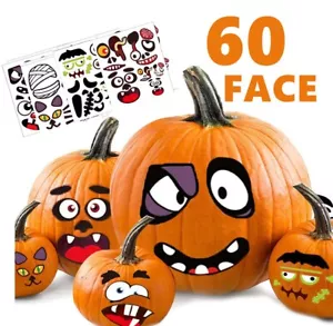 Pumpkin Decorating Halloween Stickers for Kids - Holiday Decor Kit Party - Picture 1 of 7