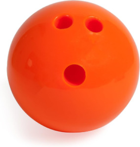 Champion Sports Plastic Bowling Ball: Rubberized Soft Ball for Orange