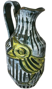 Jarrón de Colección MCM Arte Italiano Cerámica Jarrón Moderno Estudio de Pájaros Arte Bitossi? - Imagen 1 de 7