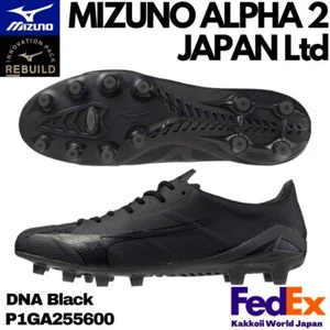 MIZUNO Soccer Cleats Mizuno Alpha 2 JAPAN Ltd P1GA255600 DNA Black 2025 NEW!! - Picture 1 of 13