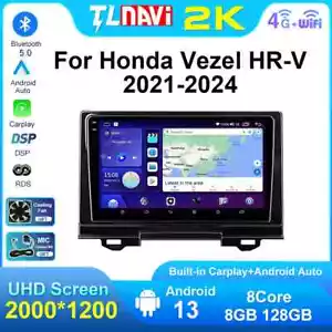 Reproductor estéreo multimedia navegación GPS para automóvil Honda Vezel XRV HRV 2021-2024 - Imagen 1 de 48