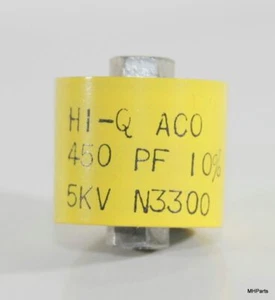 National NCL-2000 Original HI-Q 450pF 10% 5KV Transmitting High Vol. Capacito... - Picture 1 of 1