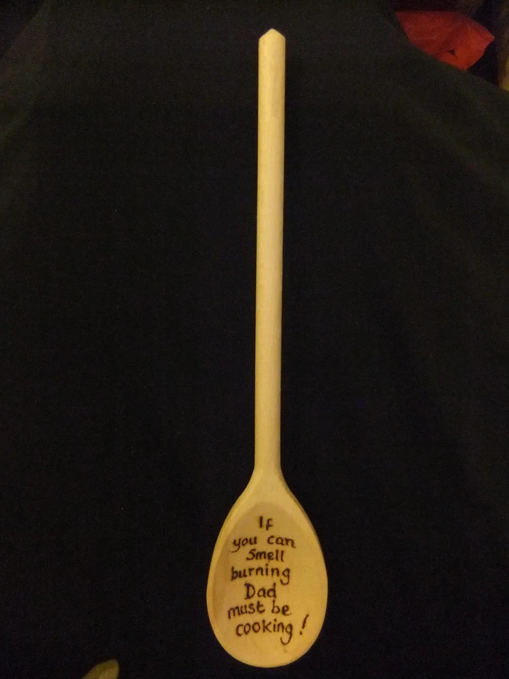 Cuchara de madera personalizada - Cuchara de cocina de papá, regalo de madera - recuerdo Foto 1 de 1