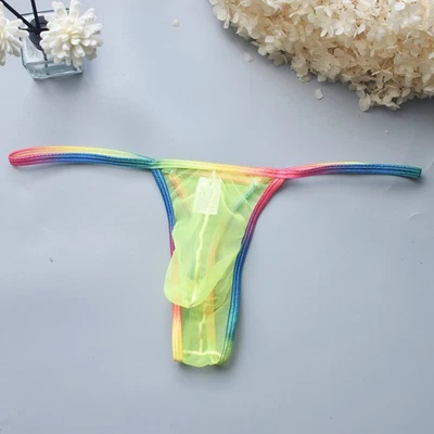 Calcinha lingerie masculina cintura baixa calcinha tanga tamanho P-XL @ - Imagem 1 de 4